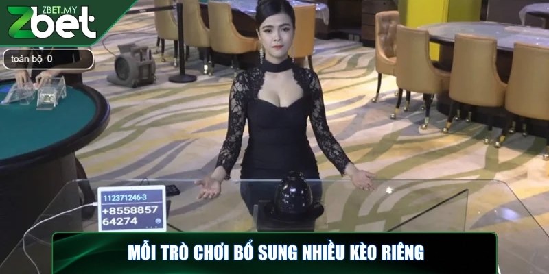 Live casino online ZBET - Trải nghiệm cá cược đỉnh cao 3 Mỗi trò chơi bổ sung nhiều kèo riêng